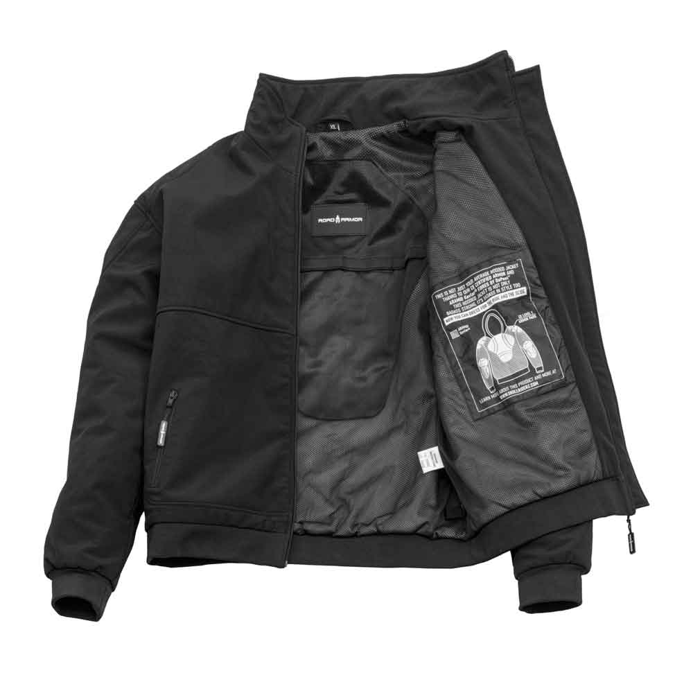 Carbon Black Soft Shell Biker Jacket