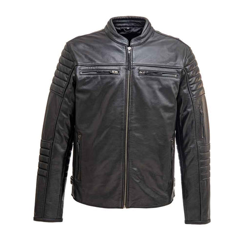 Enforcer™ Leather Biker Jacket - Level 1 Protection