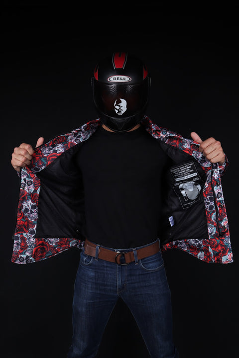Road Armor™ Protective Biker Shirt - Mesh Plaid Flannel Shell, Kevlar ...