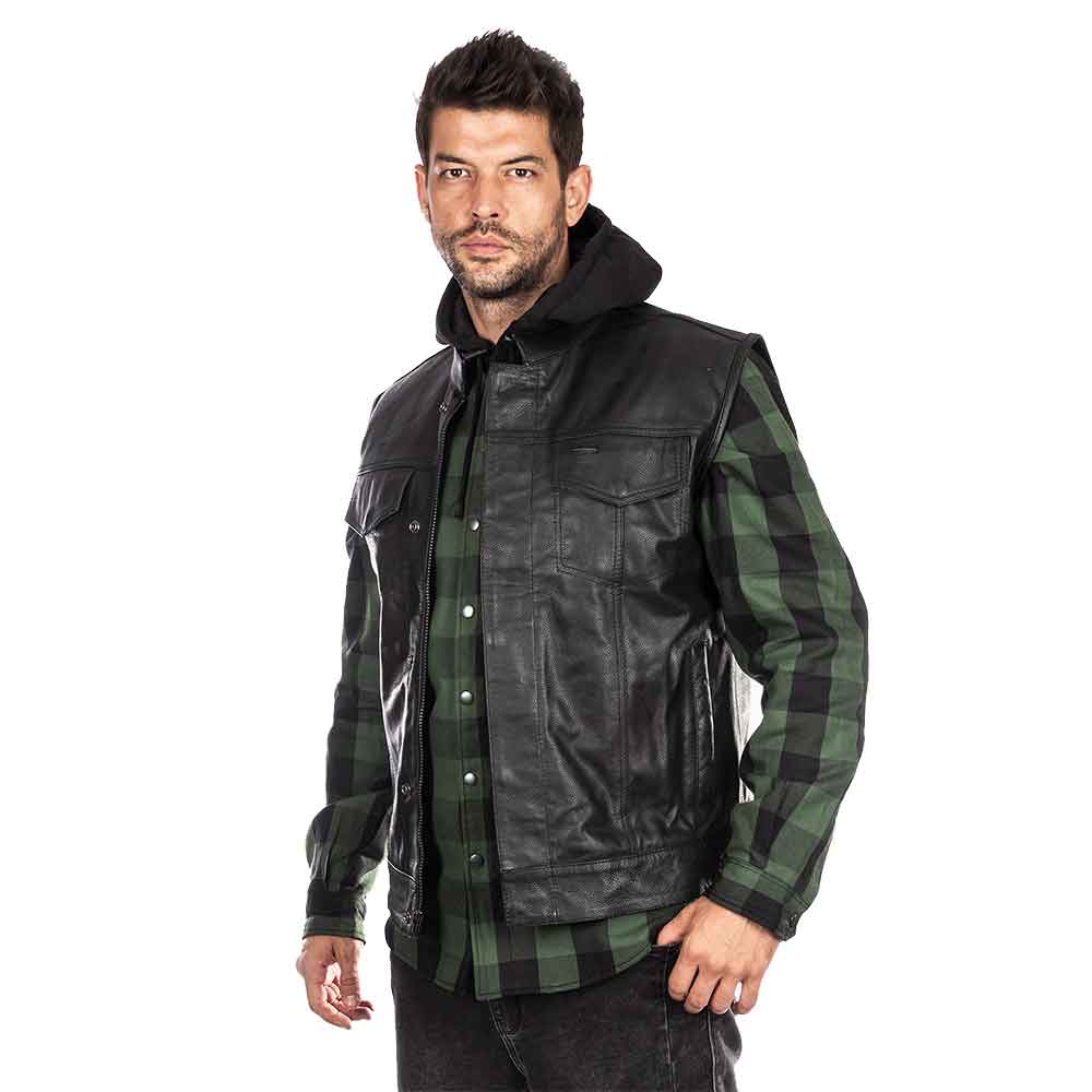 Biker vest jacket best sale