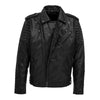 Ride or Die Classic Leather Biker Jacket