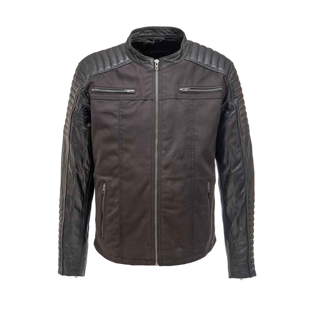 Black Leather Motorcycle Jacket - Protective Armor Leather Biker Moto -  Leather Skin Shop