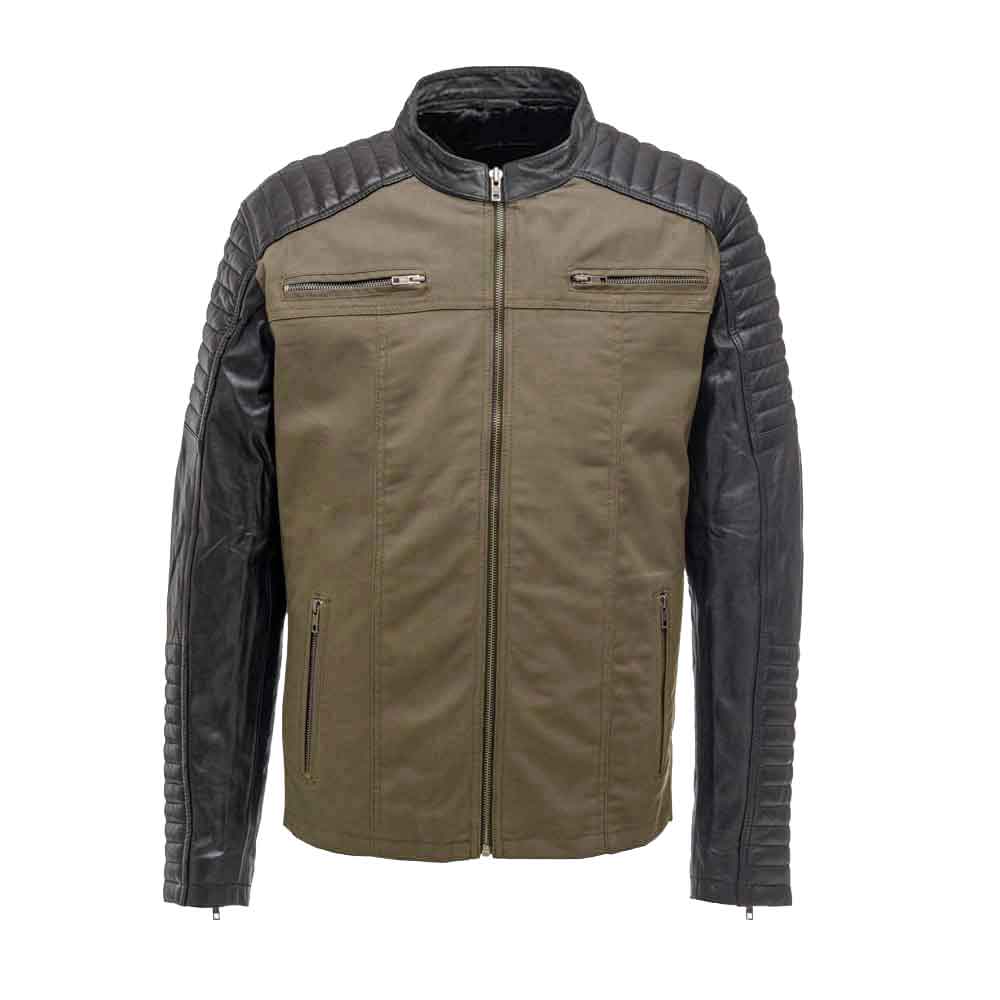 Motorcycle Leather Jacket With Armor