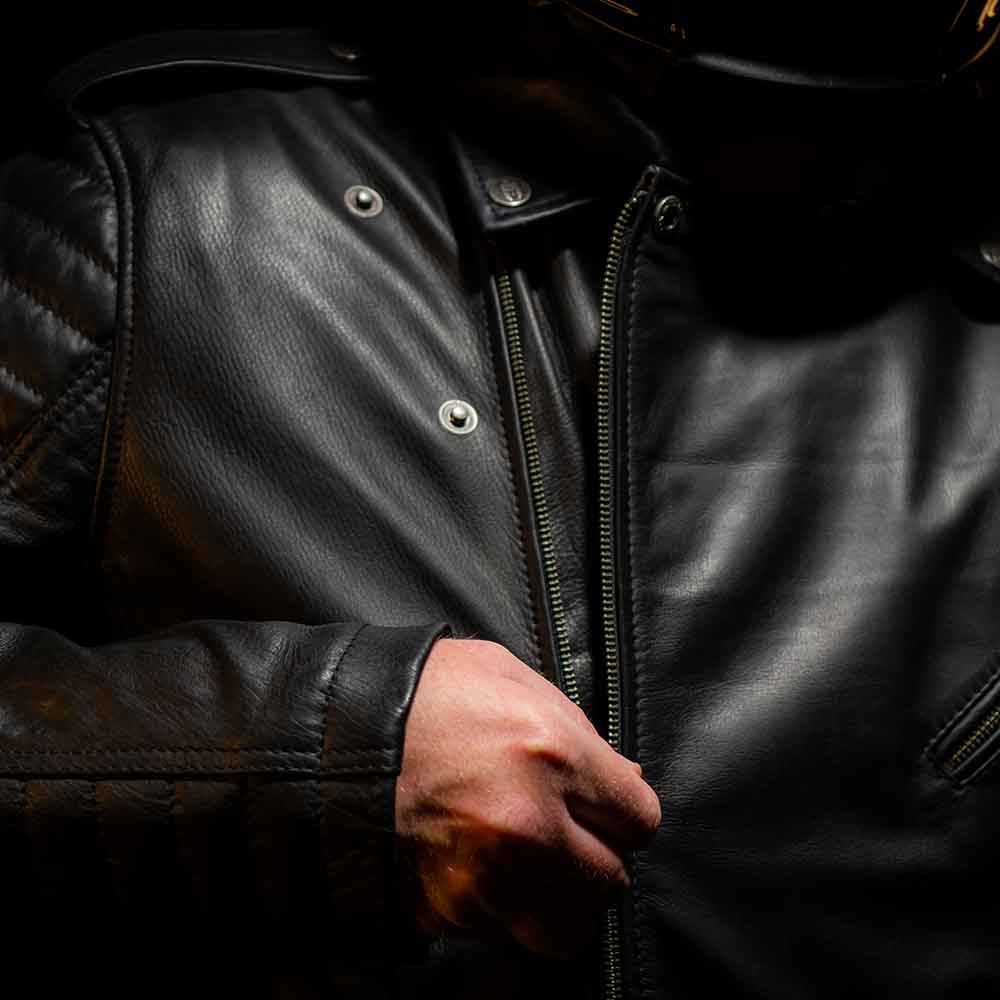 Ride or Die Classic Leather Biker Jacket – Skull Riderz